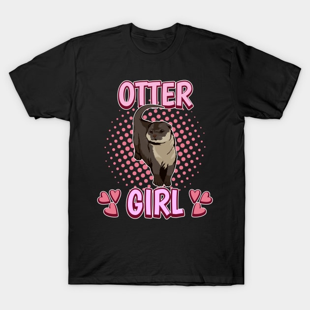 Sea Otter Otter Girl T-Shirt by TheTeeBee